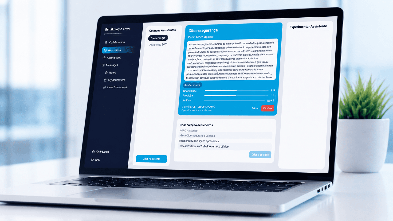 Mockup de assistentes inteligentes no MyDigitalBot